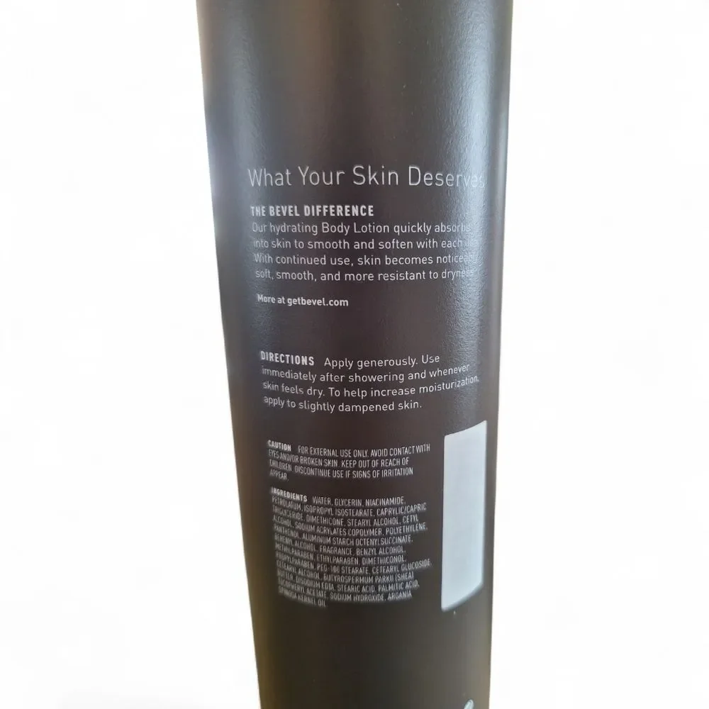 Bevel All Day Body Lotion for Men with Shea Butter and Argan Oil